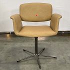 Open Box: Nelson Office Chair - Ludlow Leather Cumin, Burnished Bronze