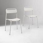 Open Box: Outdoor Metal Stacking Dining Chairs, Set of 2 - Haze