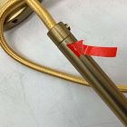 Open Box: Sculptural Glass Pendant Hardwired Canopy Base - Antique Brass