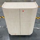 Open Box: Solstice Painted Raffia Cabinet (28")
