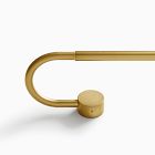 Open Box: Swoop Adjustable Blackout Curtain Rod (108"-144") - Antique Brass