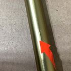 Open Box: Swoop Adjustable Blackout Curtain Rod (108"-144") - Antique Brass