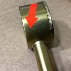 Open Box: Swoop Adjustable Blackout Curtain Rod (108"-144") - Antique Brass