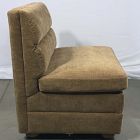 Open Box: Tilda Storage Armless Single Banquette - Performance Chenille Crossweave Ochre, Cool Walnut