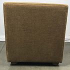 Open Box: Tilda Storage Armless Single Banquette - Performance Chenille Crossweave Ochre, Cool Walnut