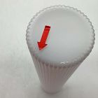 Open Box: Weston Fluted Glass Indoor/Outdoor Sconce (16") - Milk Glass, Matte Black