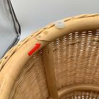Open Box: Joseph Altuzarra Woven Side Table (14"Diam x 21.5"H) - Natural