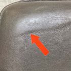 Open Box: Slope Leather Counter Stool (26") - Saddle Leather Slate, Charcoal