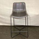 Open Box: Slope Leather Counter Stool (26") - Saddle Leather Slate, Charcoal