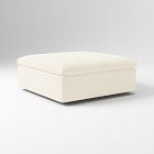Open Box: Harmony Modular Ottoman (44"W) - Performance Distressed Velvet Alabaster