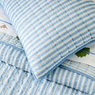 Modern Stripe Reversible Cotton Quilt &amp; Shams