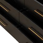 Alexa Burnished Pedestal 6-Drawer Dresser (60")