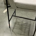 Open Box: Jack Metal Frame Counter Stool (26") - Performance Coastal Linen Frost Gray, Dark Bronze
