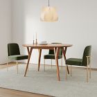 Mid-Century Rounded Extendable Dining Table (42"&ndash;80")