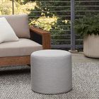 Sunbrella® Indoor/Outdoor Canvas Round Pouf
