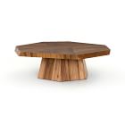 Natural Geometric Coffee Table (53")