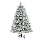 Faux Flocked Oregon Christmas Tree (5'&ndash;9')