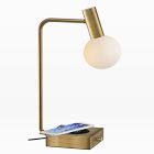 Modern Deco LED Wireless Charging &amp; USB Task Lamp (17.5")