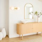 Staggered Glass Sconce - Double (17")