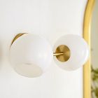 Staggered Glass Sconce - Double (17")