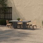 Block Leg Outdoor Dining Table