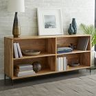 Industrial Solid Wood Open Storage Modular Bookcase (64") - ADA