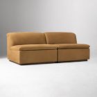 Calvin Leather Armless Modular Sofa (77" &ndash; 115.5")