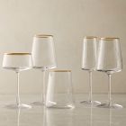 Horizon Lead-Free Crystal Gold-Rimmed Glassware Sets