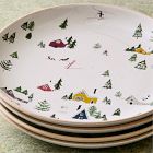 Holiday Skier Stoneware Dinnerware Collection
