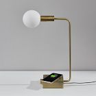 Modern Deco LED Wireless Charging &amp; USB Task Lamp (17.5")