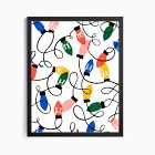 Holiday Lights Framed Wall Art by Ampersand Design Studio