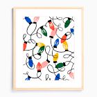 Holiday Lights Framed Wall Art by Ampersand Design Studio