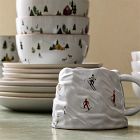 Holiday Skier Stoneware Dinnerware Collection