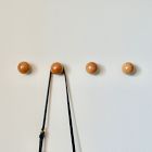 Modern Home by Bellver Wooden Ball Wall Hooks - Set of 4