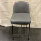 Open Box: Jack Metal Frame Leather Counter Stool (26") - Sierra Leather Fog, Dark Bronze