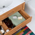 Mid-Century Open Storage Single Bathroom Vanity (24"&ndash;49") - Acorn