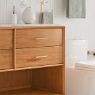 Mid-Century Open Storage Single Bathroom Vanity (24"&ndash;49") - Acorn