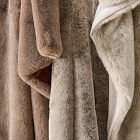 Faux Fur Chinchilla Throw