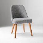 Mid-Century Upholstered Dining Chair - Wood Legs