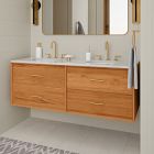 Mid-Century Floating Double Bathroom Vanity (63"&ndash;72")