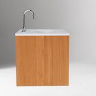 Mid-Century Floating Single Bathroom Vanity (24")