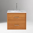Mid-Century Floating Single Bathroom Vanity (24")