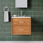 Mid-Century Floating Single Bathroom Vanity (24")