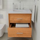 Mid-Century Floating Single Bathroom Vanity (24")