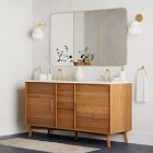 Mid-Century Double Bathroom Vanity (63"&ndash;72")