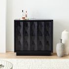 Carved Pattern Solid Wood Cabinet (47")