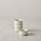 Straight-Sided Stoneware Condiment Bowl Sets