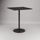 Orbit Restaurant Square Bar Table &ndash; Porcelain w/ Protective Metal Bumper