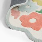 Pink Chicken Ditsy Floral Wool Rug