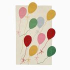 Pink Chicken Balloons Wool Rug